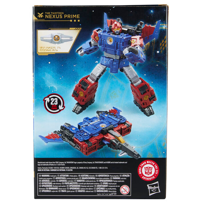 Figura Hasbro Transformers Age of the Primes Nexus Prime | The Thirteen | Coleccionista