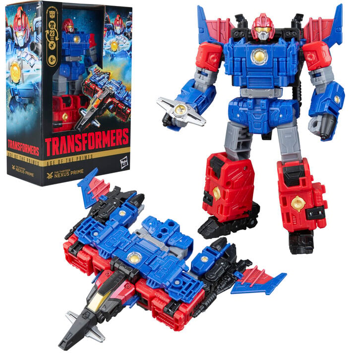 Figura Hasbro Transformers Age of the Primes Nexus Prime | The Thirteen | Coleccionista