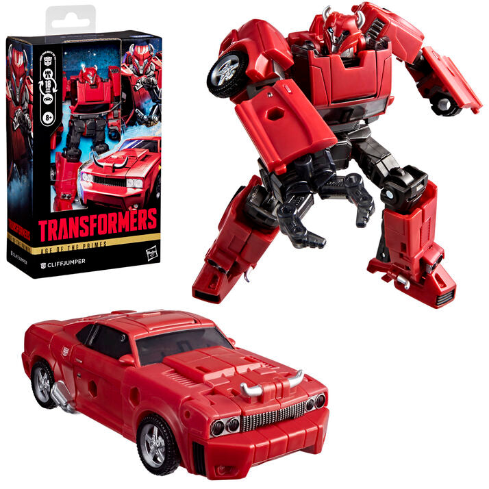 Figura Hasbro Transformers Age of the Primes Cliffjumper | Figura Transformable 18 Pasos