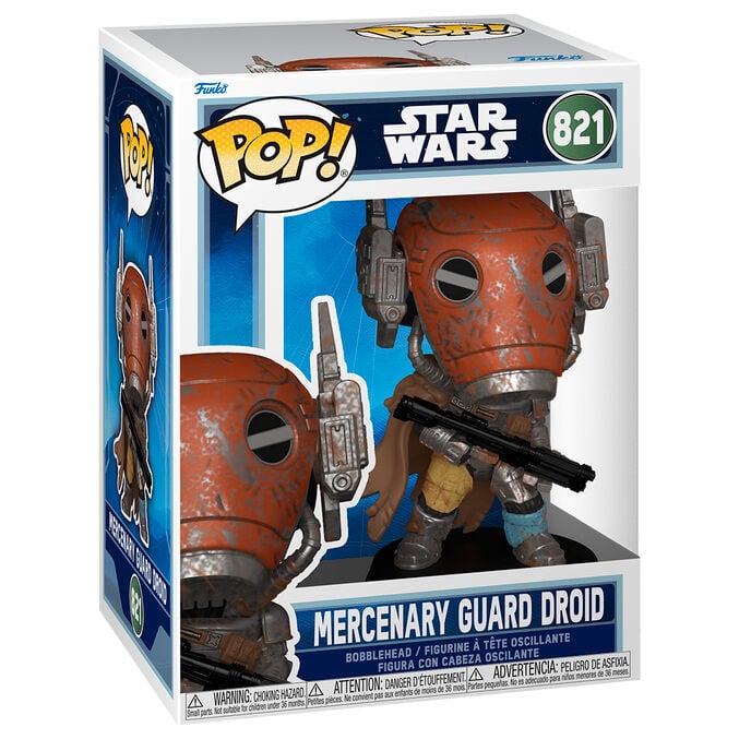 Funko Pop! Mercenary Guard Droid #821 | Star Wars The Mandalorian | Figura Vinilo