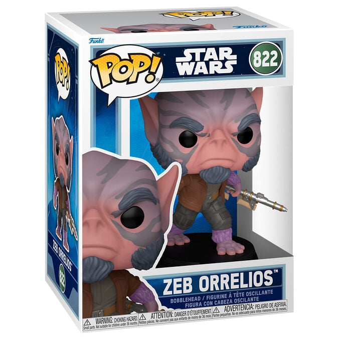 Funko Pop! Zeb Orrelios #822 | Star Wars Rebels | Figura Vinilo Coleccionista