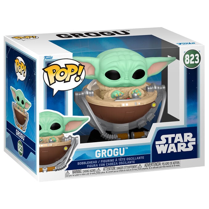 Funko Pop! Grogu en Mochila #823 | Star Wars The Mandalorian | Figura Vinilo