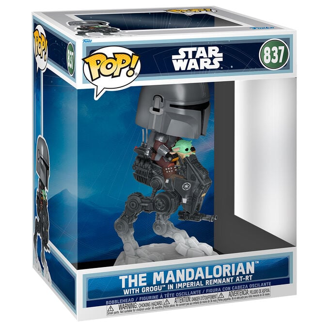Funko Pop! Rides Deluxe The Mandalorian #837 | Star Wars | Figura Vinilo Coleccionista
