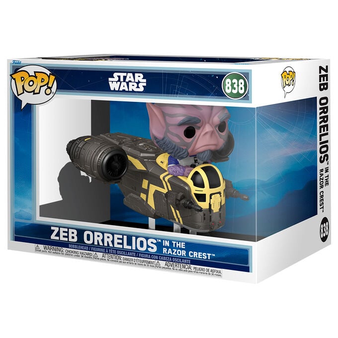 Funko Pop! Rides Deluxe Zeb Orrelios #838 | Star Wars Rebels | Figura Vinilo