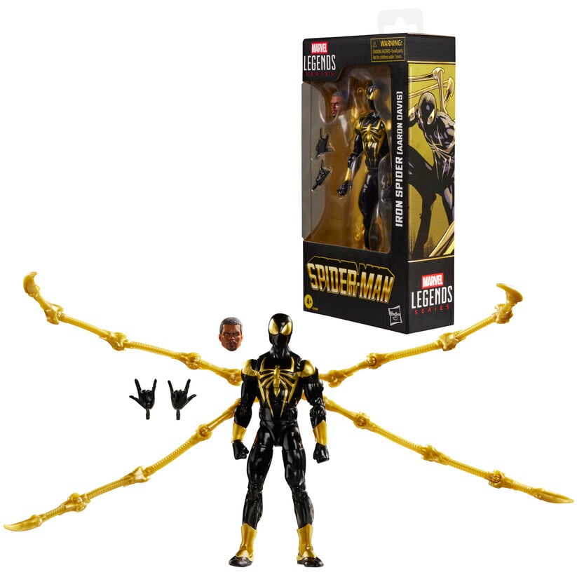 Figura Hasbro Marvel Legends Spider-Man Iron Spider Aaron Davis | 15cm Patas Mecánicas