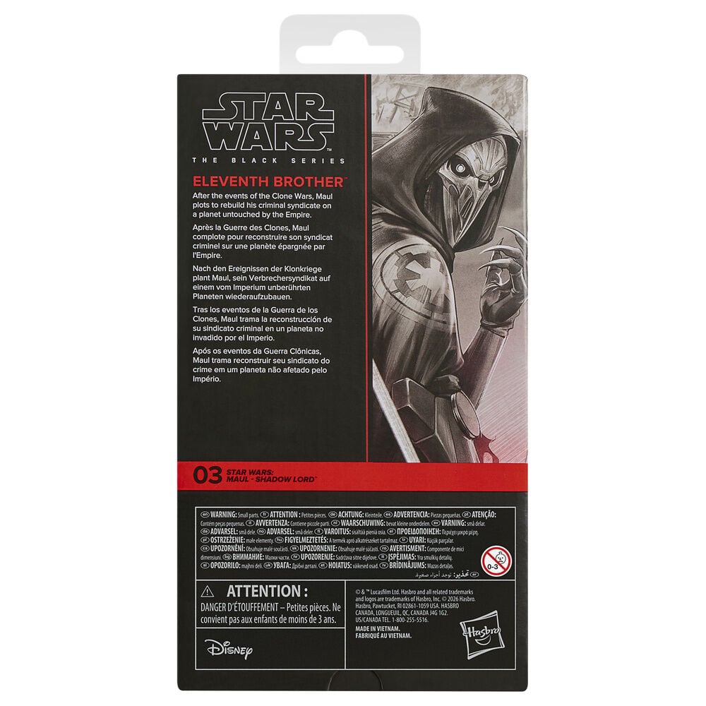 Figura Hasbro Star Wars Black Series Eleventh Brother | Maul Shadow Lord | 15cm Coleccionista