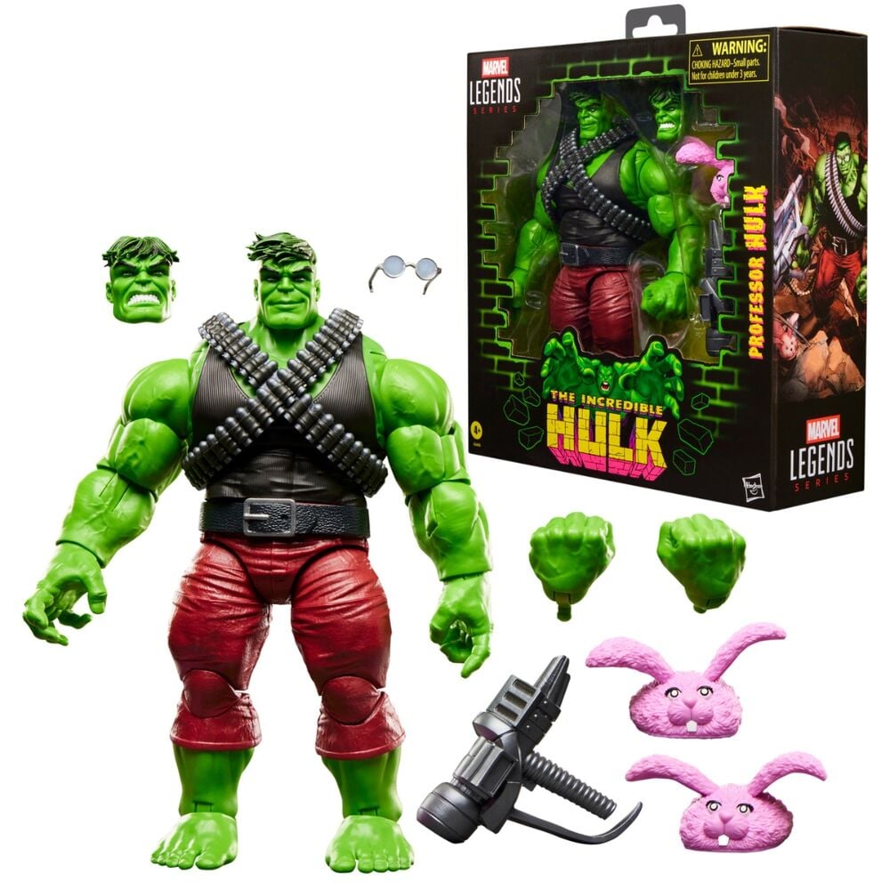 Figura Hasbro Marvel Legends Professor Hulk | The Incredible Hulk | 15cm 7 Accesorios