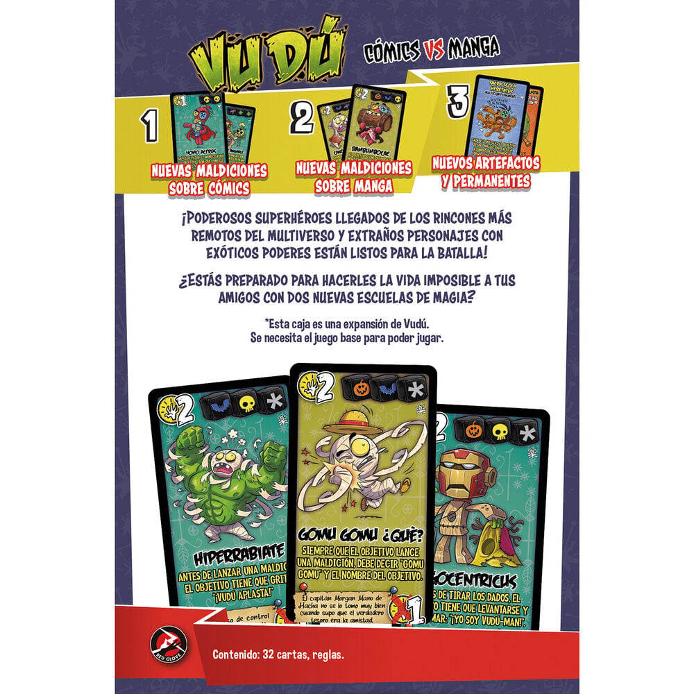 Vudú Comics vs Manga | Expansión | Juego de Mesa de Maldiciones | SD Games