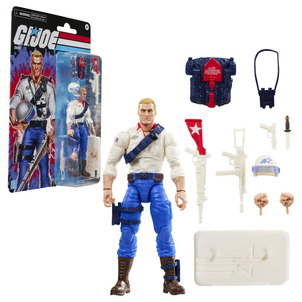 Figura Hasbro G.I. Joe Duke | Figura Articulada con Accesorios Militares | Coleccionista