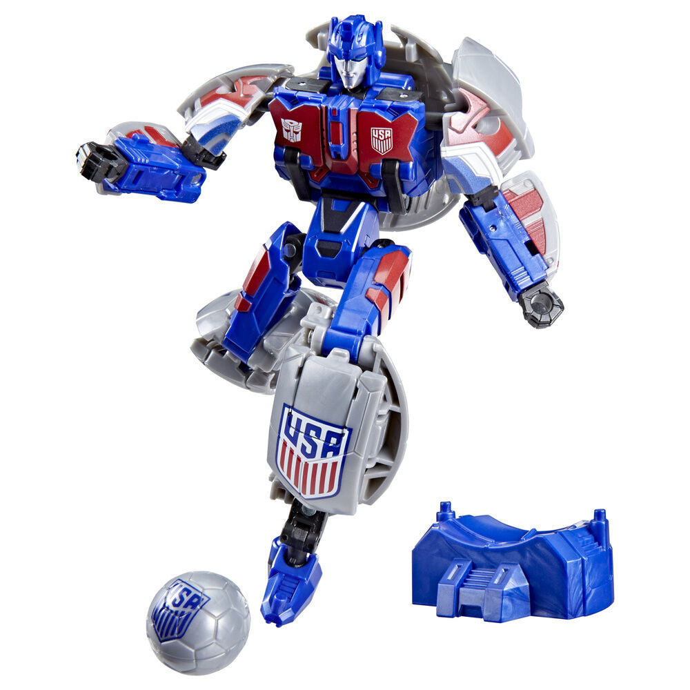 Figura Hasbro Transformers Fútbol 2 en 1 Breakaway | Robot a Balón en 33 Pasos | +8 Años