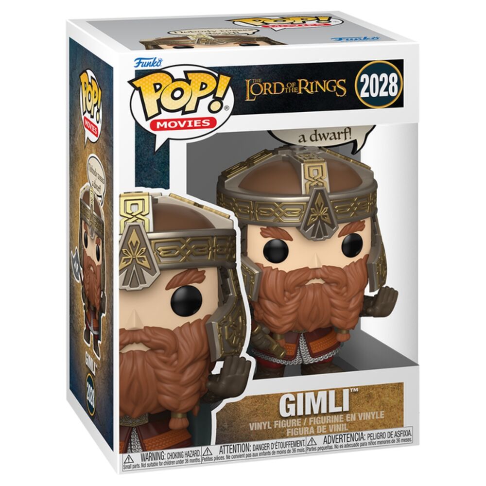 Funko Pop! Sayings Gimli | El Señor de los Anillos | Figura Vinilo Coleccionista