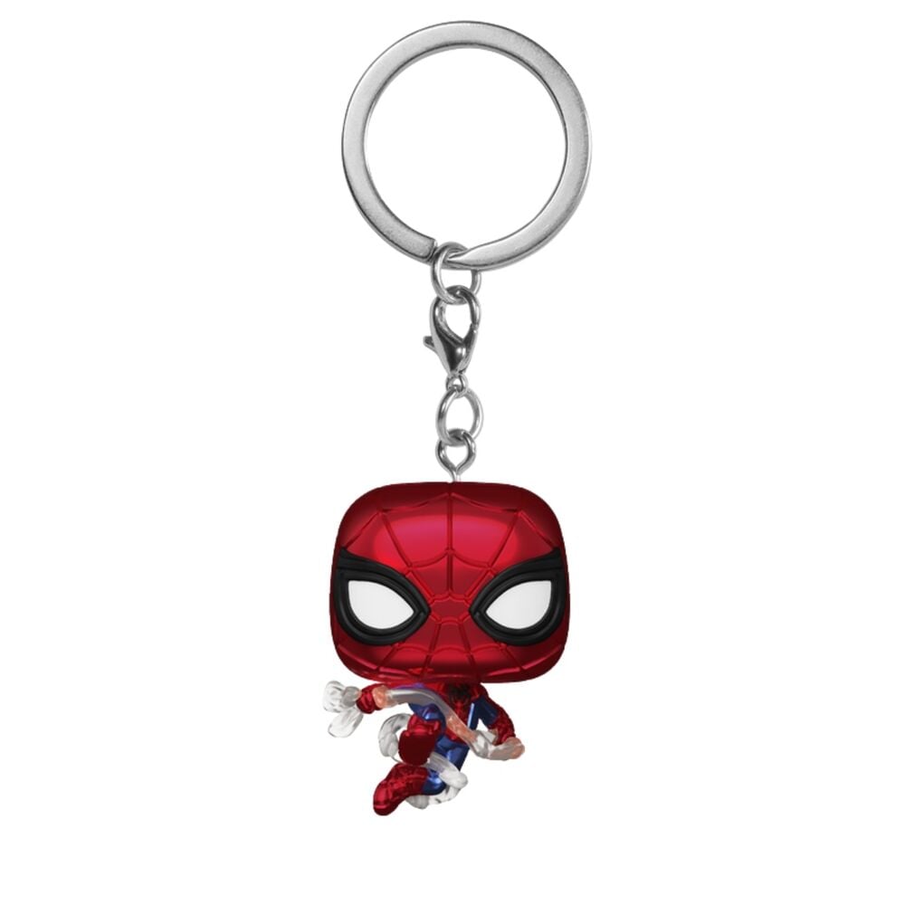 Funko Pop! Keychain Spider-Man Brand New Day Metallic Variante | Marvel | Llavero Vinilo