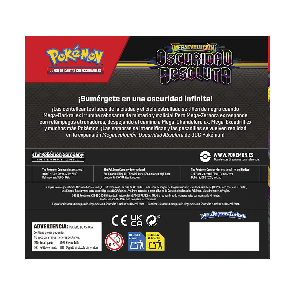 Pokémon TCG | Oscuridad Absoluta | Display 36 Sobres | Booster Box | Español