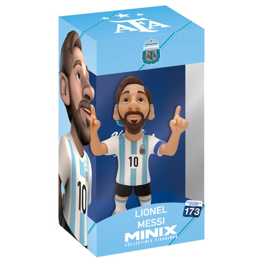 Figura Minix Messi Argentina | Figura Coleccionista Fútbol | 12cm