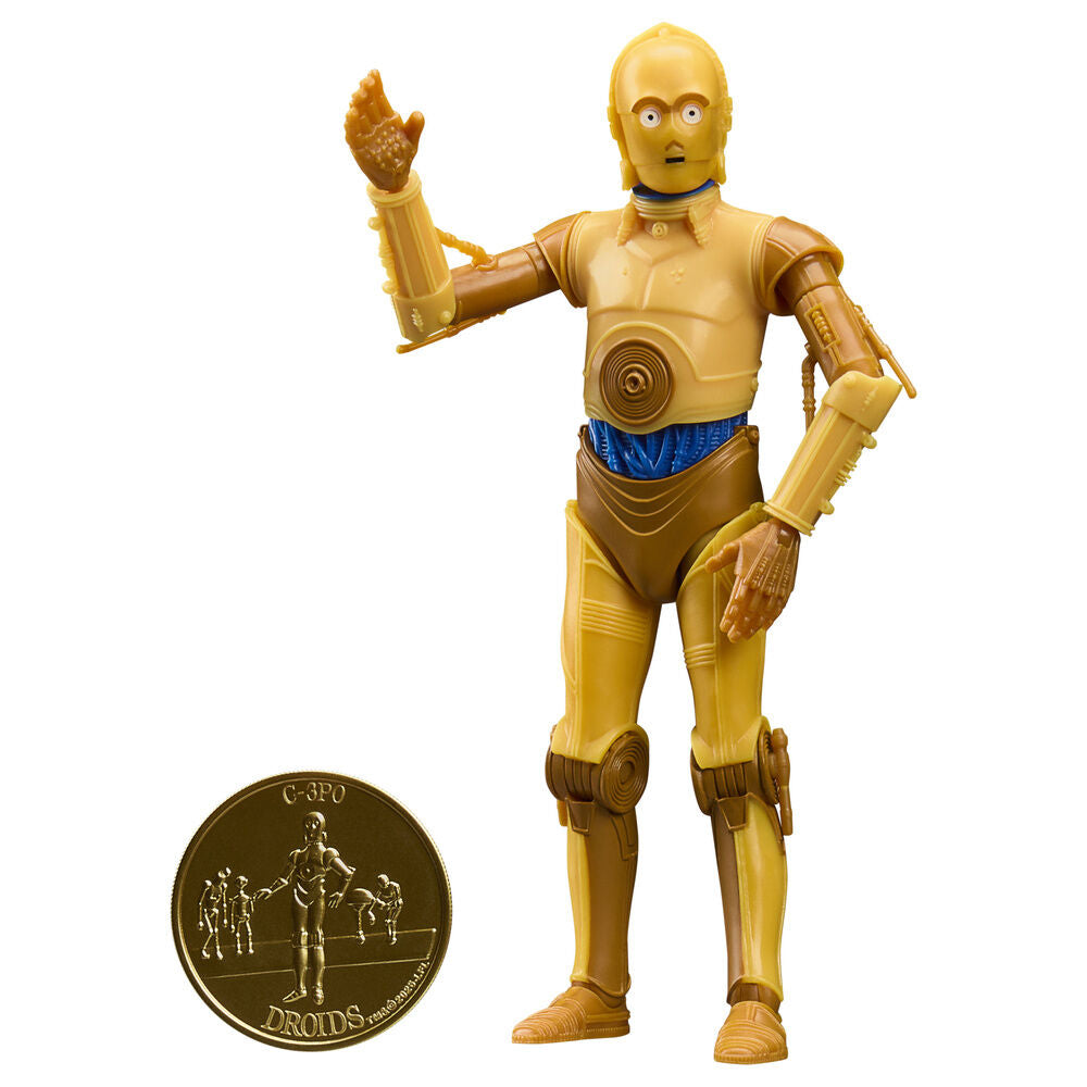 Figura Hasbro Star Wars Droids C-3PO | The Adventures of R2-D2 and C-3PO | Vintage Blister