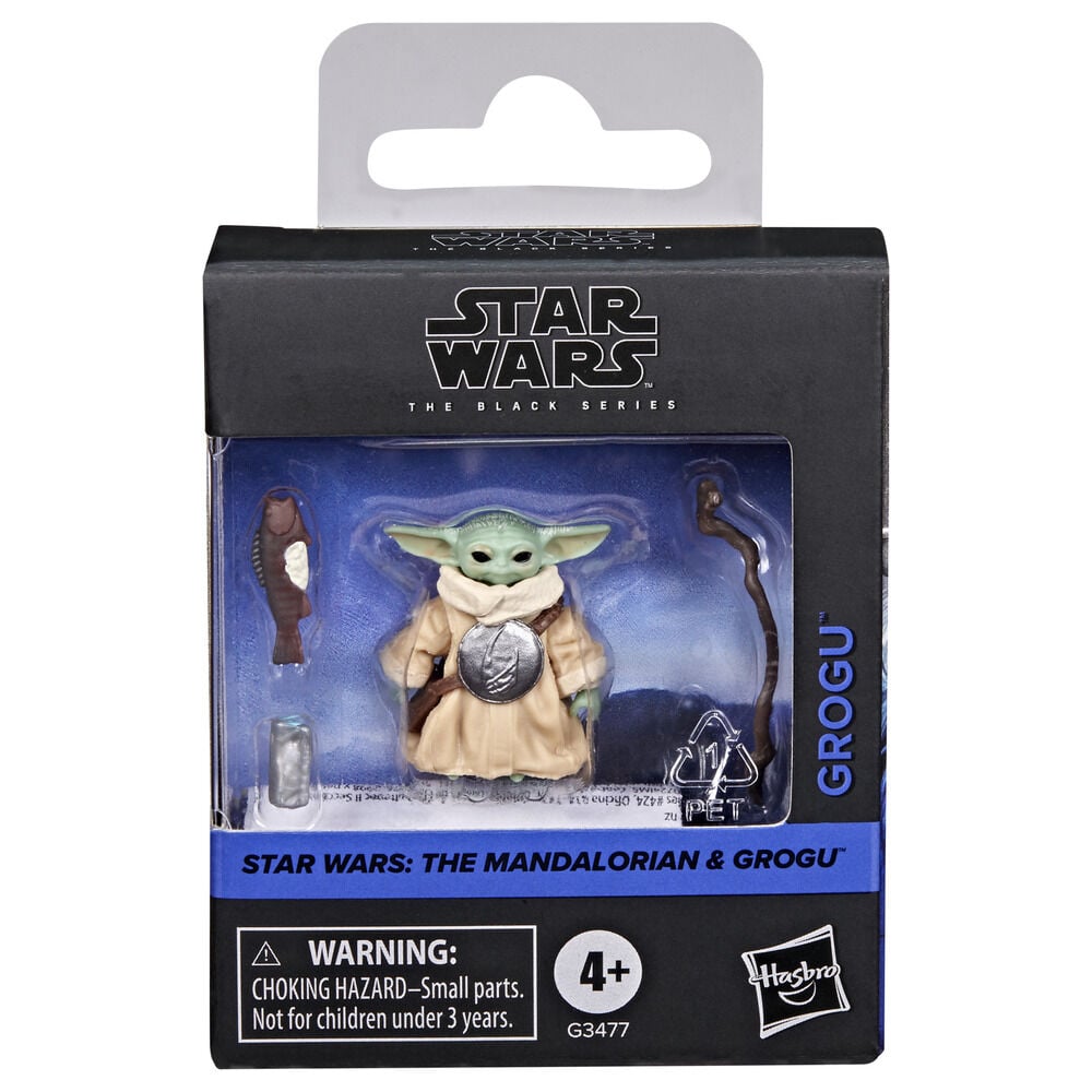 Figura Hasbro Star Wars Black Series Grogu | The Mandalorian | Con Bastón y Accesorios