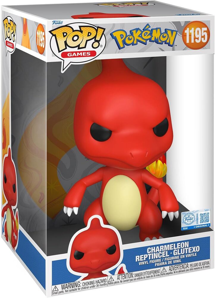 Funko Pop! Jumbo Charmeleon #1195 | Pokémon | Figura Vinilo Coleccionista