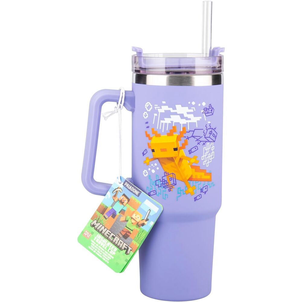 Vaso termo con pajita paladone minecraft