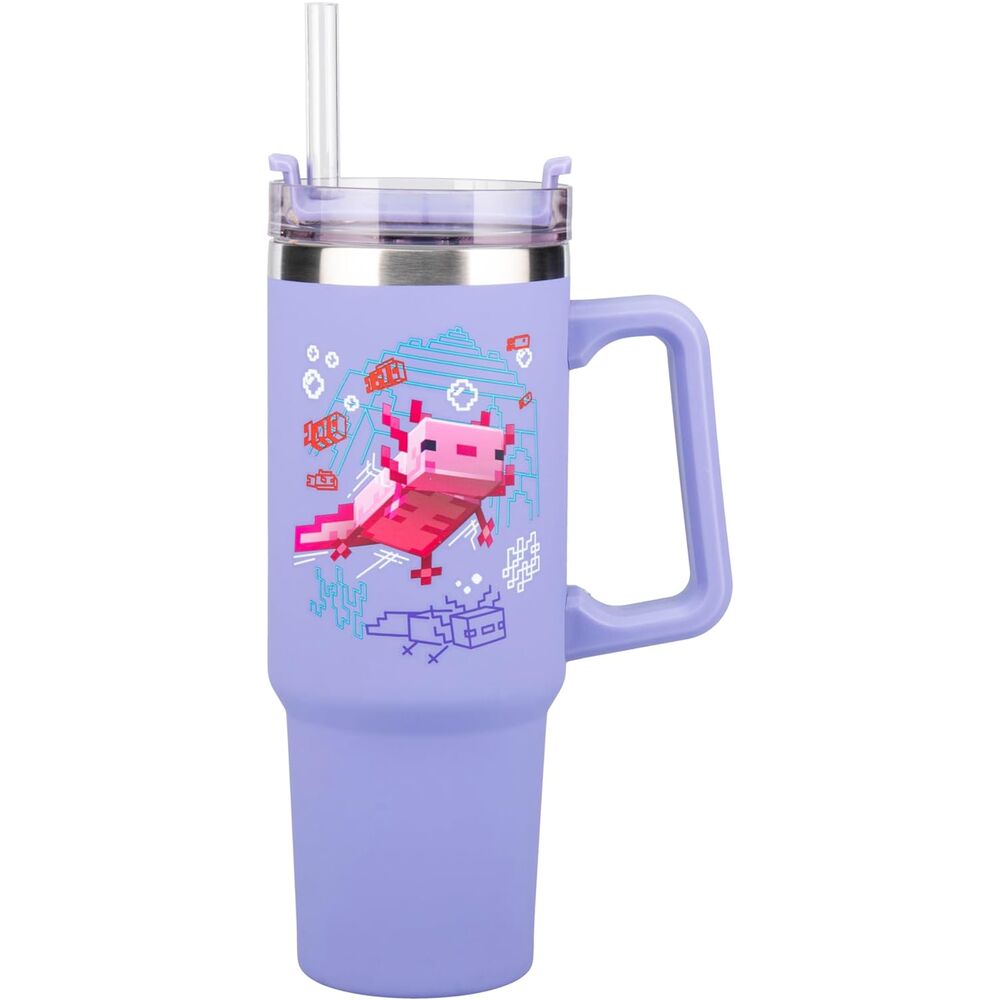 Vaso termo con pajita paladone minecraft