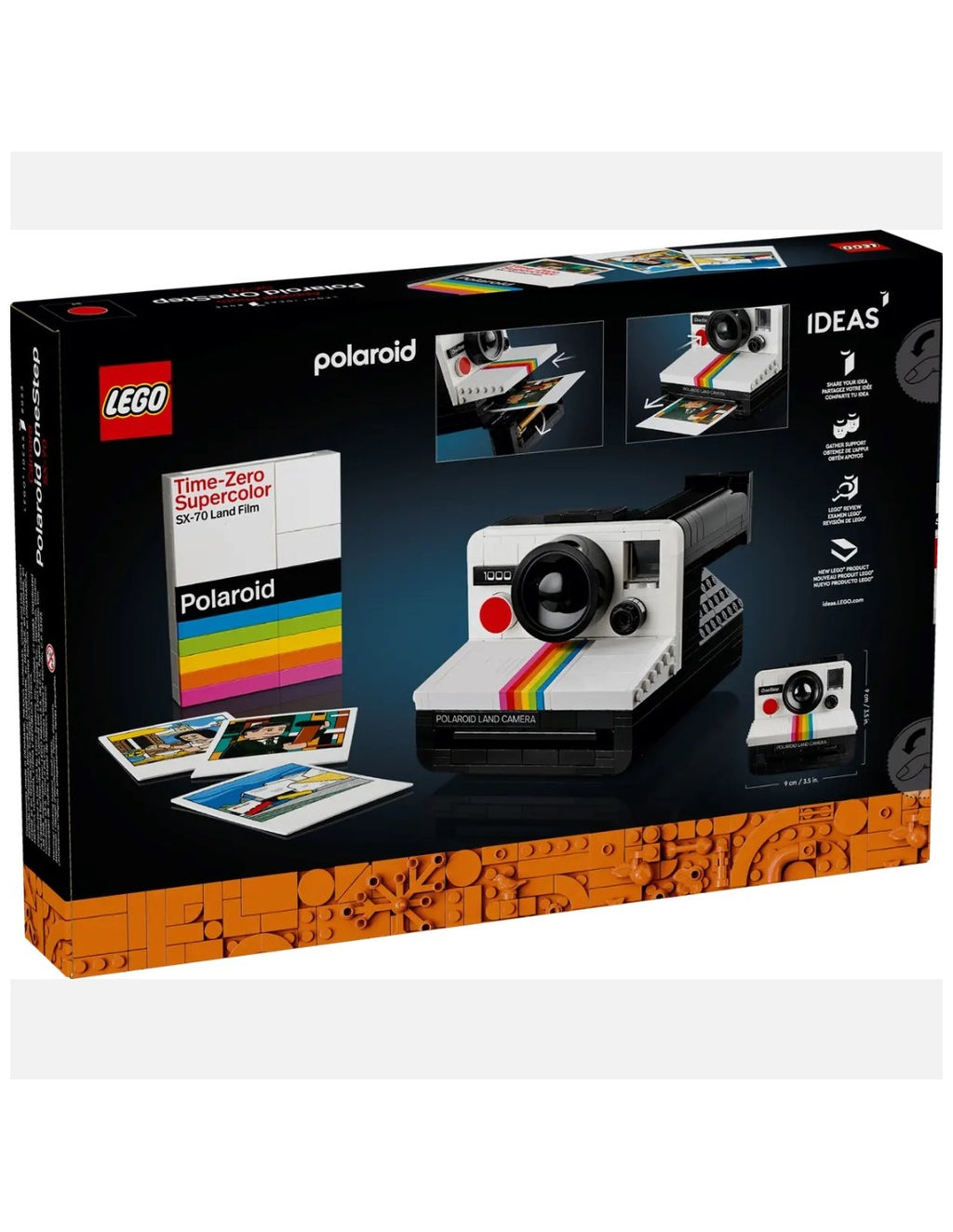 LEGO Ideas | Cámara Polaroid OneStep SX-70 (21345) | 516 Piezas | +18 Años