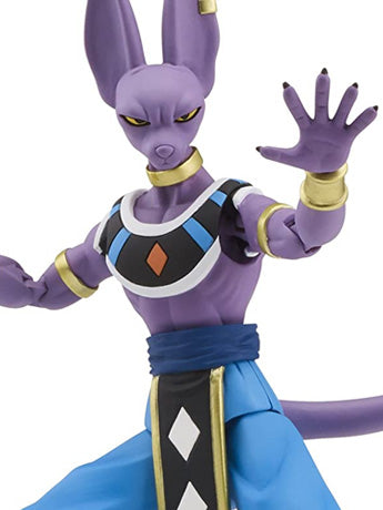 Dragon Ball Super | Figura Beerus Dragon Stars | 17 cm | 17 Puntos de Articulación | Bandai