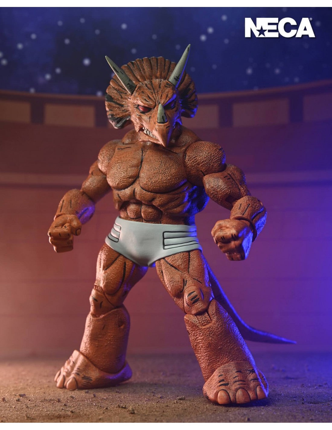 Figura NECA | Triceraton Gladiator | TMNT Mirage Comics Scale Action | 18 cm | Coleccionista