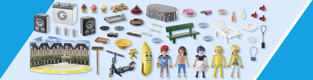 Playmobil Miraculous | Calendario de Adviento Picnic en París | 24 Sorpresas | +4 Años | Playmobil