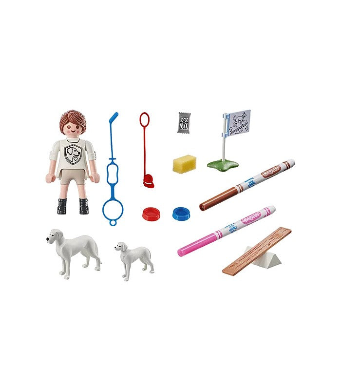 Playmobil Color | Adiestramiento de Perros (71517) | 17 Piezas | Playmobil