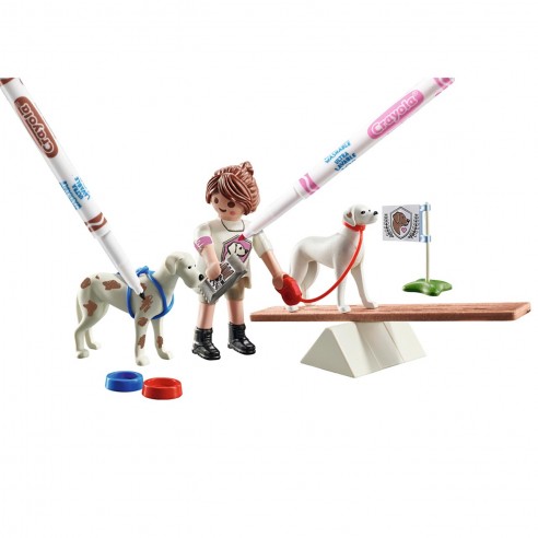 Playmobil Color | Adiestramiento de Perros (71517) | 17 Piezas | Playmobil