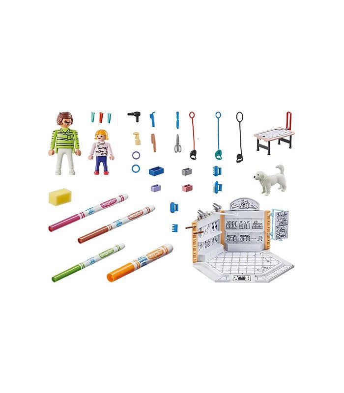 Playmobil Color | Salón Canino (71514) | 6 Piezas | Playmobil