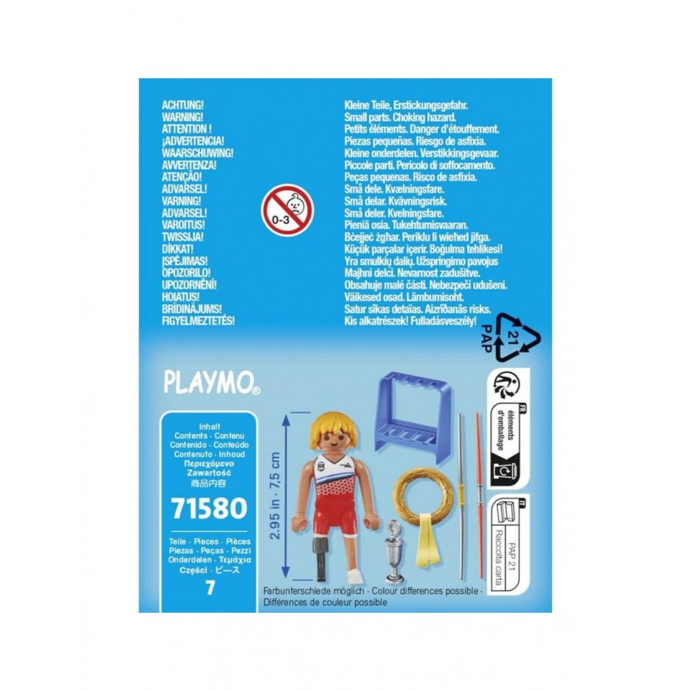 Playmobil Lanzamiento de Jabalina | Set Deportivo | Playmobil