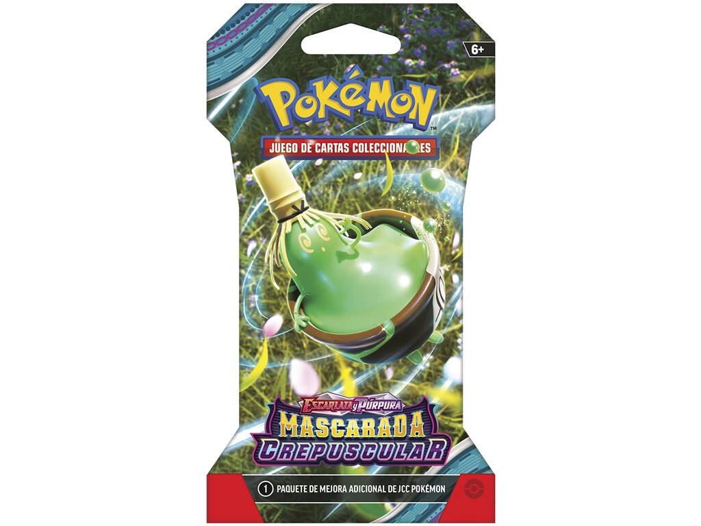 Pokémon TCG | 24 Blisters con Sobre de Mascarada crepuscular | Escarlata y Púrpura | Español