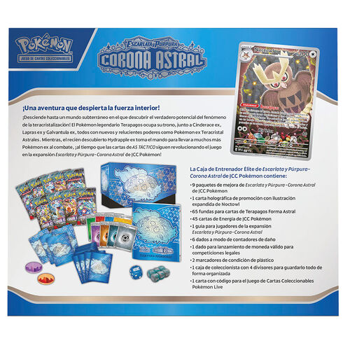 Pokémon TCG | ETB Corona Astral | Elite Trainer Box | Escarlata & Púrpura | Español
