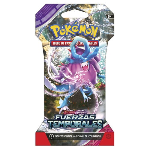 Pokémon TCG | 24 Blisters con Sobre Fuerzas Temporales | Escarlata y Púrpura | Español