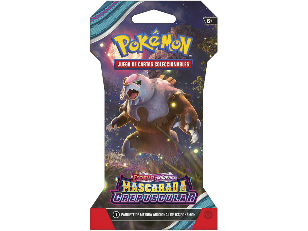 Pokémon TCG | 24 Blisters con Sobre de Mascarada crepuscular | Escarlata y Púrpura | Español