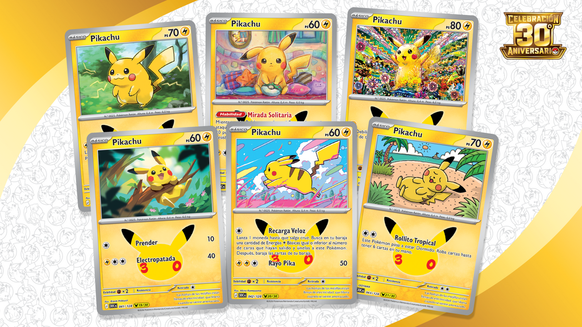 Pokémon TCG | Celebración 30.º Aniversario | Colección con Pegatinas Lucario | Español