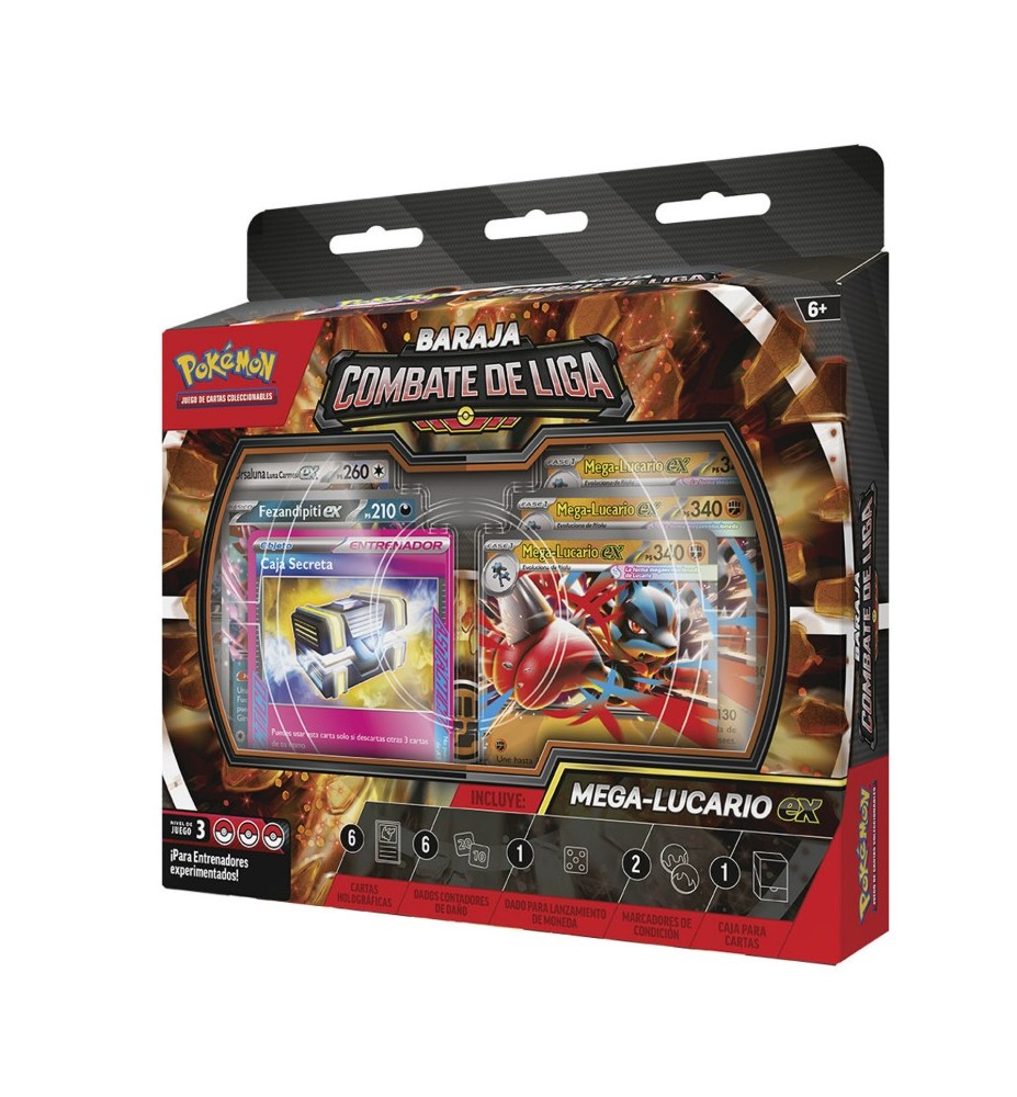 Pokémon TCG | Baraja de Combate Mega-Lucario EX | Mazo Listo para Jugar | Español