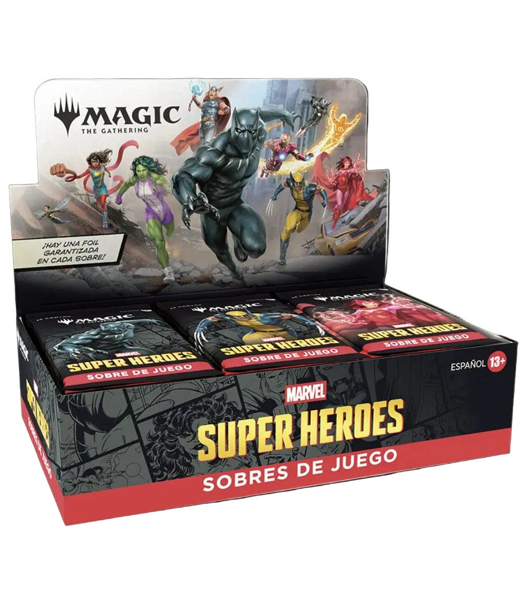 Magic: The Gathering | Marvel Super Heroes | Play Booster Display | 30 Sobres | Español