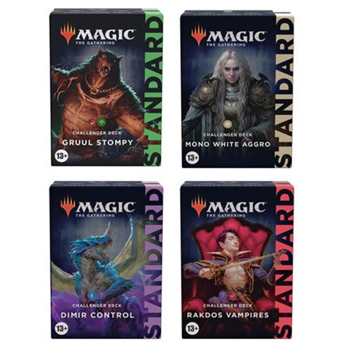 Magic: The Gathering | Challenger Deck 2022 | Expositor 8 Mazos | Display Box | Inglés