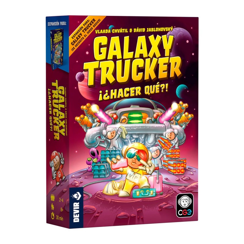 Galaxy Trucker: ¿Hacer Qué?! | Expansión | Juego de Mesa Estrategia | 2-4 Jugadores | CGE
