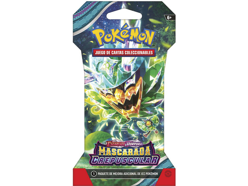Pokémon TCG | 24 Blisters con Sobre de Mascarada crepuscular | Escarlata y Púrpura | Español