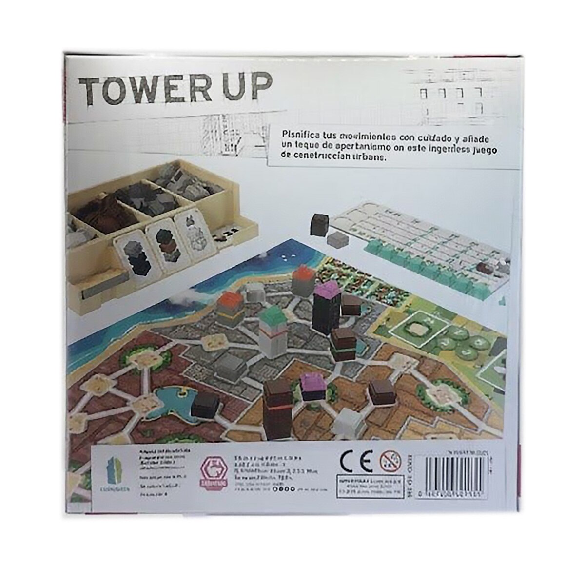 Tower Up | Juego de Mesa de Estrategia Urbana | 2-4 Jugadores | +8 Años | Tranjis Games
