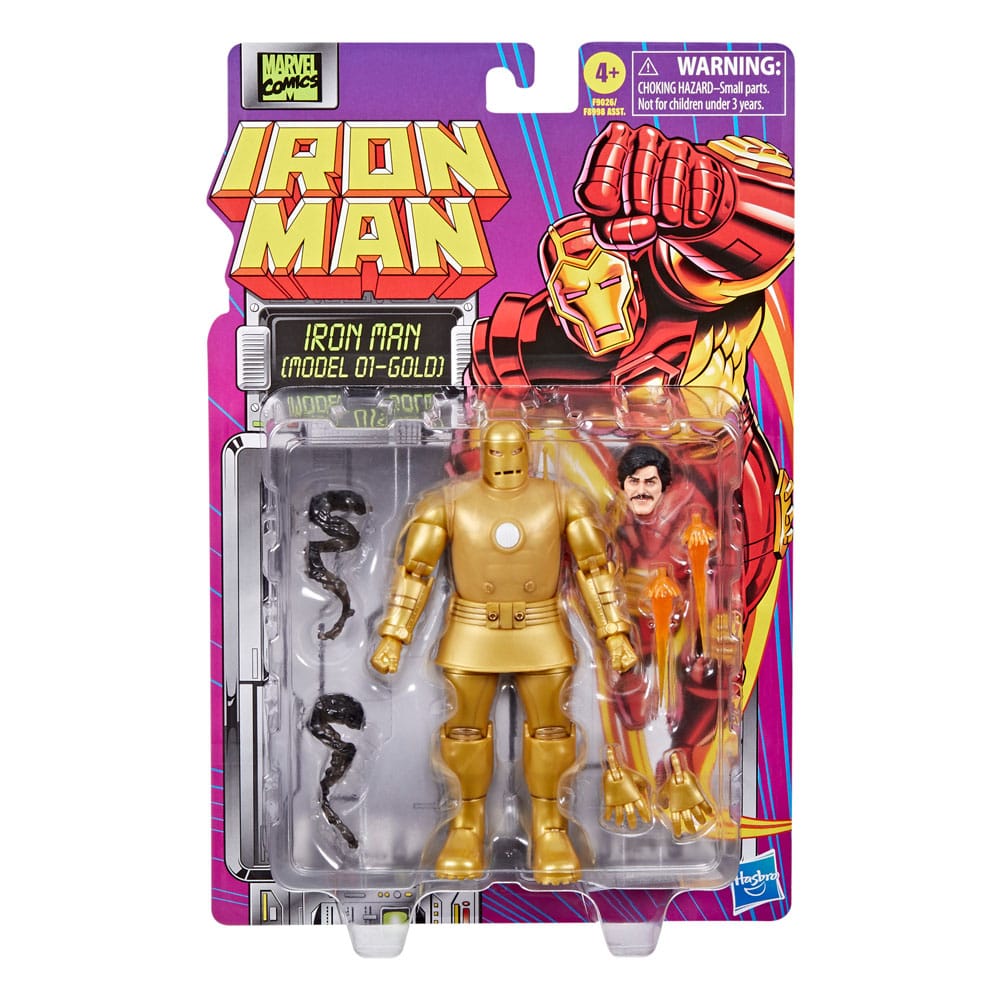 Iron Man Dorado | Figura Marvel Legends Tales of Suspense | 15 cm | Hasbro